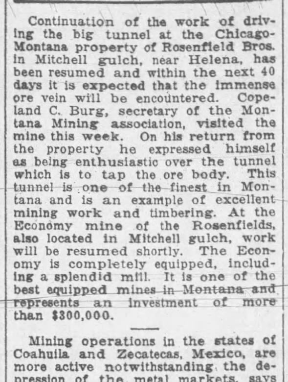 Clipping from The Anaconda Standard
